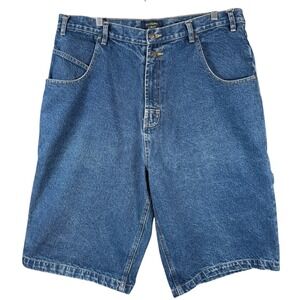 Extreme Limit Denim Carpenter Shorts Men 38 Blue Utility Baggy Jorts Vintage Y2K